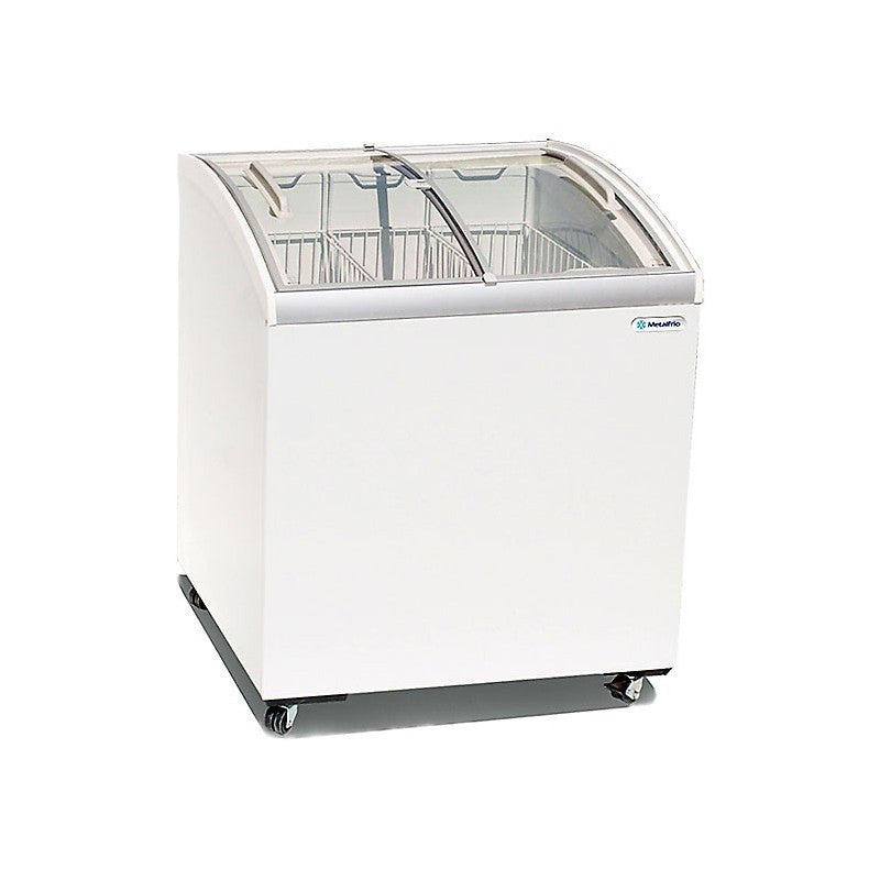Congelador Horizontal de Puertas Corredizas Cristal Curvo Metalfrio CHC200