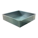 Molde Inoxidable cuadrado para hornear pan 25x25x6 Bak MPAC25
