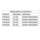 Pinzas Inoxidable de 30 cms Bak PIAI2630