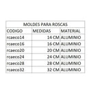 Molde rosca curvo