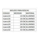 Molde rosca curvo
