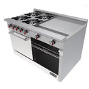Estufa con 4 quemadores, horno y plancha CG-41 PD