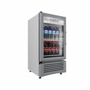 Imbera VL40 1024353 Refrigerador Vertical 4 pies, 1 Puerta Cristal Luz Led 115 V. 1/6 HP