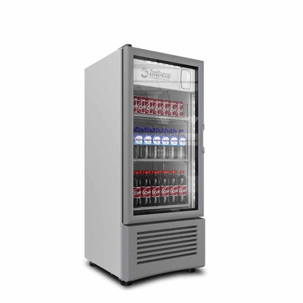 Imbera Vr09 1024297 Refrigerador Vertical 1 Puerta Cristal Luz Led 115V. 1/6 HP