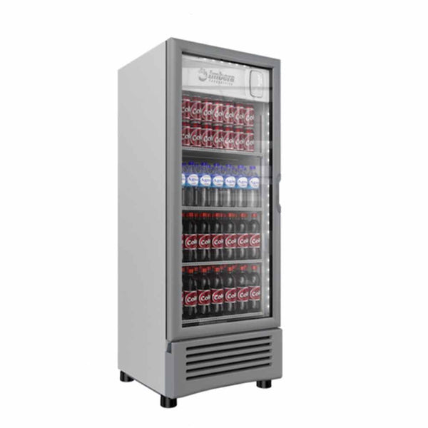 Imbera Vr12 1024229 Refrigerador Vertical 1 Puerta Cristal Luz Led 115V. 1/4 HP