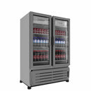 Imbera Vr19 1023803 Refrigerador Vertical 2 Puertass Cristal Luz Led 115V. 1/4 HP