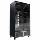 Imbera Vr26 1019885 Refrigerador Vertical Cobalt 2 Puertass Cristal Luz Led 115V. 3/8 HP