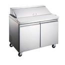 Mesa para ensaladas 2 Puertass ME-2P-SS-02