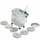 MIGSA HLC-300-7 Procesador de Vegetales Doble Empujador 3/4 HP 120V 7 Discos
