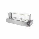 Migsa BN-B22 Baño Maria de 3 Insertos Medios de 10 cm de Profundidad 115V