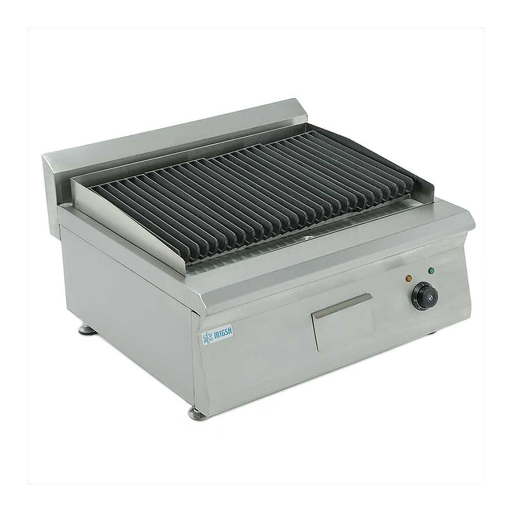 Migsa BN600-E606 Asador Electrico de Mesa de Acero Inoxidable 65 x 60 cm 220V