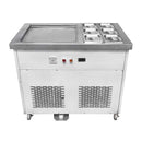 Migsa FIC-50S+6 Maquina de Helado frito de 1 tina rectangular + 6 insertos 110v