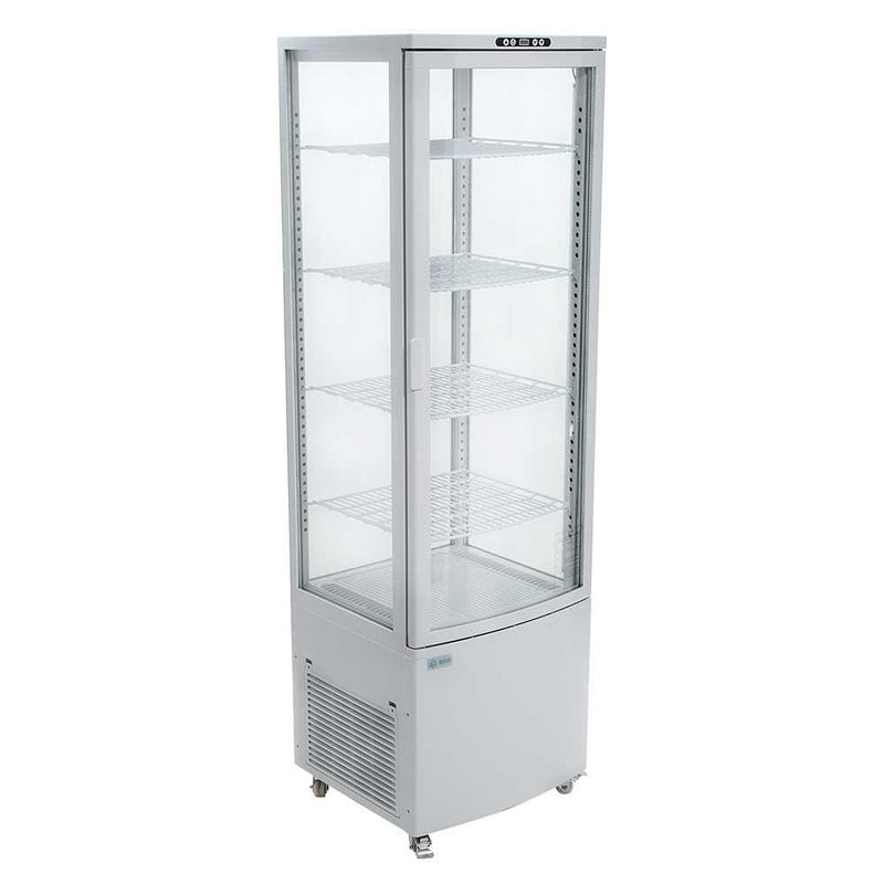 Migsa RT-235L Refrigerador de Exhibicion Panoramico con Cristal Curvo