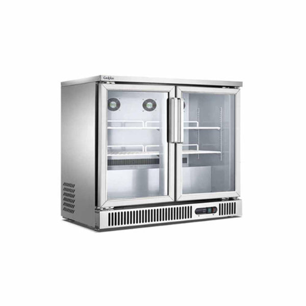 Migsa SG250 Refrigerador Back Bar de 2 Puertass de Cristal 250 lts
