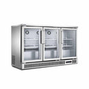 Migsa SG380 Refrigerador Back Bar de 3 Puertas de Cristal 380 lts