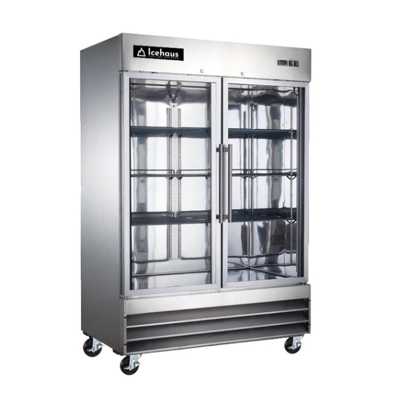 Refrigerador 2 Puertass de cristal RV-2PC-SS-01