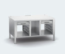 Rational Mesa con patas de acero inoxidable para modelo 2-XS 60.31.538