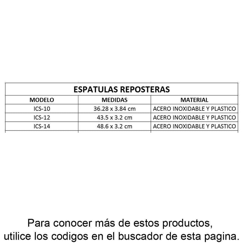 Espatula para Glasear Reposteria Pasteleria 14" (35.56 cm) UPDATE ICS-14